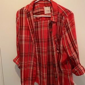 Red plaid shirt